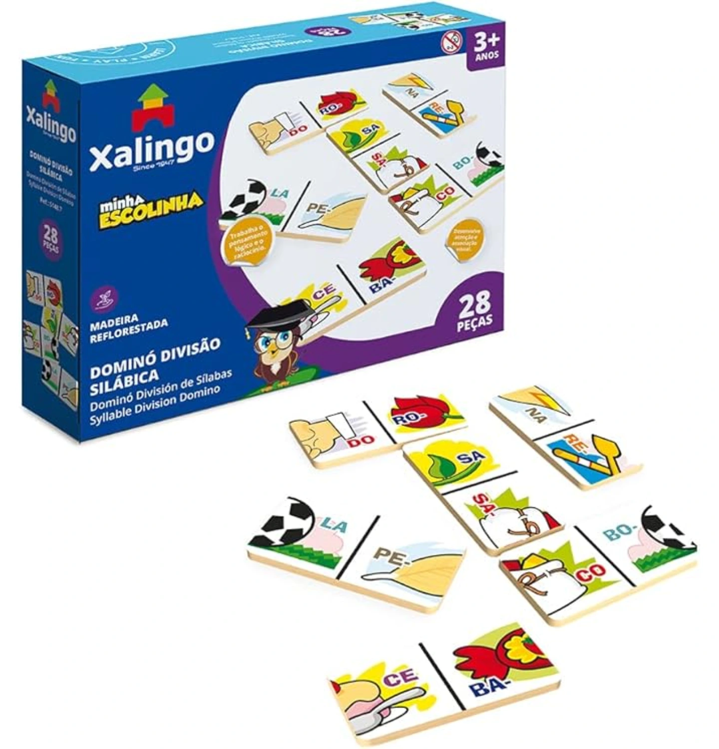 Dominó Minha Escolinha Sílabas Xalingo