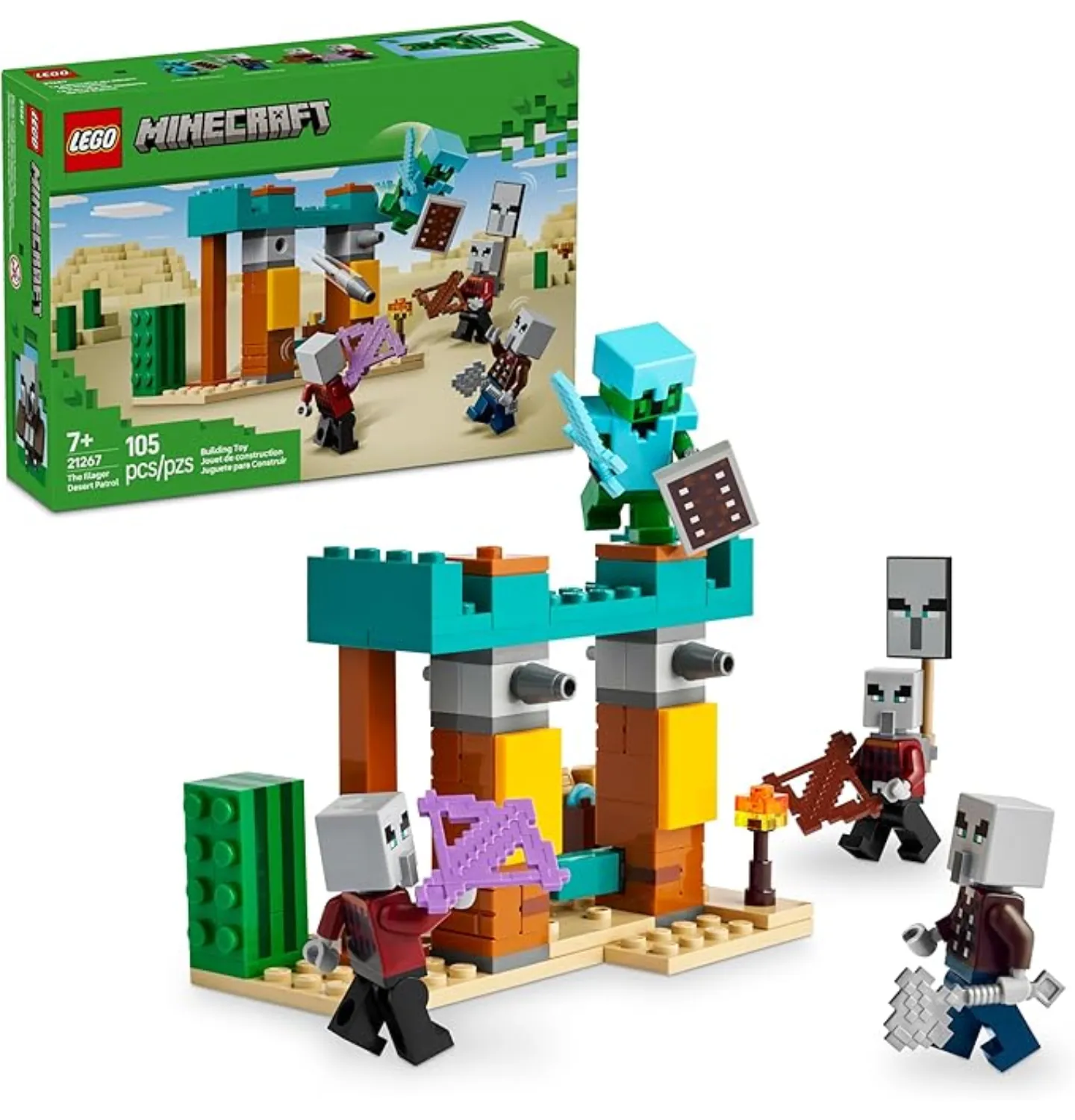 LEGO Minecraft A Patrulha de Illagers no Deserto 21267