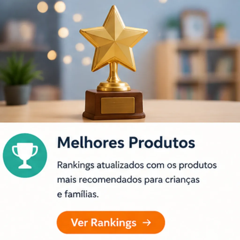 Seleção dos melhores produtos infantis avaliados pela Biblioteca Encantada Kids.